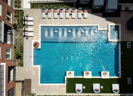 Drone View Of Pool at Berkshire Pullman, Frisco